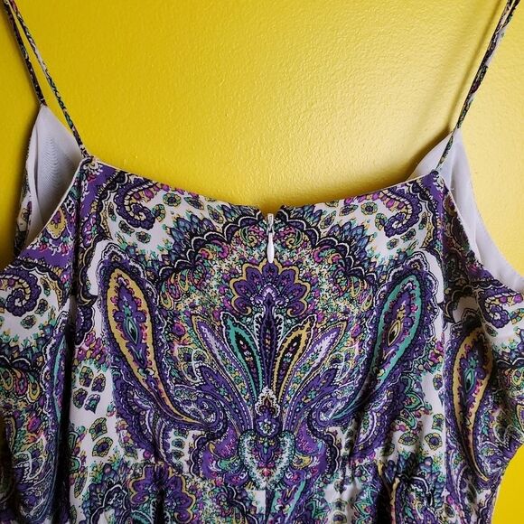 J. Crew Silk Paisley Dress Size 4 - Picture 9 of 11